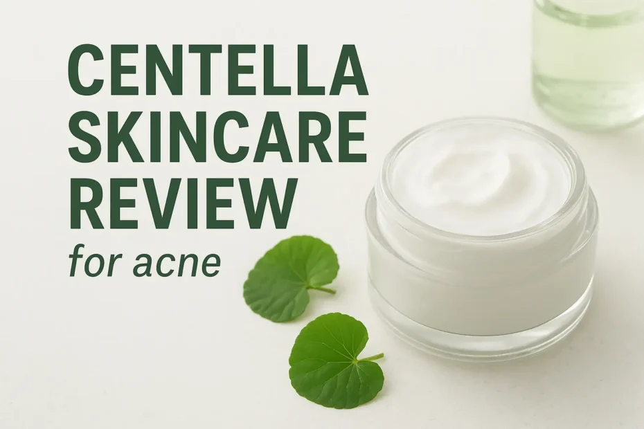 centella skincare review for acne