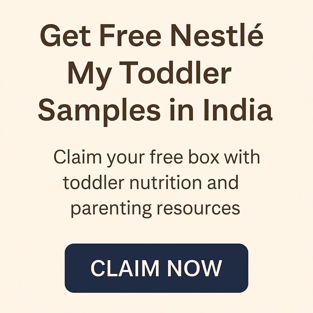 Nestlé My Toddler free sample India,Nestlé My Toddler free sample