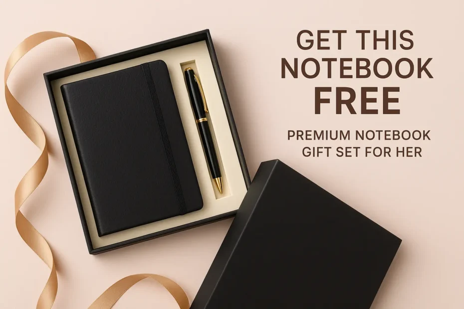 premium notebook gift for her
